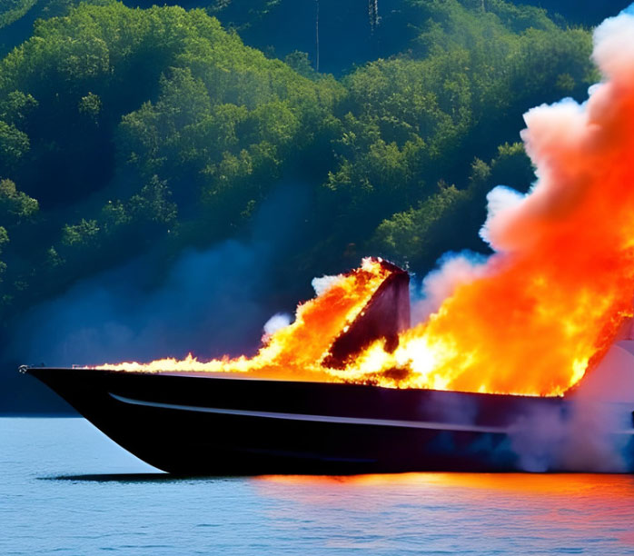 Boat on Fire